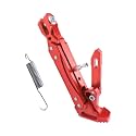 Universal Motorcycle Kickstand Adjustable Foot Side Support Parking Kickstand for Electric Motorbike Parking Foot Side Support Stand (red-1)