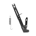 Universal Motorcycle Kickstand Adjustable Foot Side Support Parking Kickstand for Electric Motorbike Parking Foot Side Support Stand (black-260-300)
