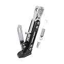 Universal Motorcycle Kickstand Adjustable Foot Side Support Parking Kickstand for Electric Motorbike Parking Foot Side Support Stand (Silver)