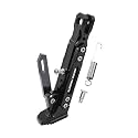Universal Motorcycle Kickstand Adjustable Foot Side Support Parking Kickstand for Electric Motorbike Parking Foot Side Support Stand (Black)
