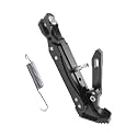 Universal Motorcycle Kickstand Adjustable Foot Side Support Parking Kickstand for Electric Motorbike Parking Foot Side Support Stand (Black-1)