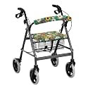 Universal Rollator Walker Seat and Backrest Covers Sunflower Wildflowers Accessories for Rollator Walkers Easy to Install Soft Walker Seat Covers for Men