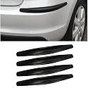 Universal Rubber Car Bumper Protector Guard | Front & Rear Corner Anti Collision, Durable & Scratch Proof Strip | Fit for All Cars & SUV's | Set of 4 Pcs | Black