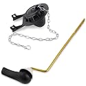 Universal Side-Mount Toilet Handle Replacement with 2-Inch Toilet Flapper