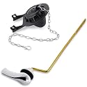 Universal Side-Mount Toilet Handle Replacement with 2-Inch Toilet Flapper