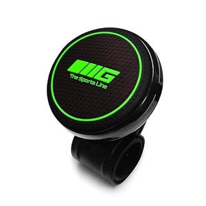 universal steering wheel spinner knob  auxiliary  booster  aid  control  handle  car steering wheel strengthener black-green