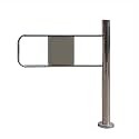 Universal Supermarket Safety Gate, Manual 90° Open Pedestrian Barrier, Auto Rebound Swing Gate with Hand Push Design, Adjustable 80×97 cm (Right) for Secure Entrances