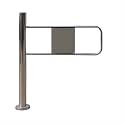 Universal Supermarket Safety Gate - Manual 90° Open Pedestrian Barrier, Automatic Rebound Swing Design, Hand-Push, 90×97 cm (Left) - Secure Entrance Solution