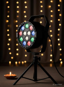 universal trades 12 leds dmx 512 rgb color mixing wash par light for disco diwali christmas wedding party show live concert stage lighting black single disco ball