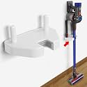 Universal Vacuum Wall Mount Bracket Compatible with Dyson V8, V7, V6 and Other Brands (4.2-4.96 Inch Handheld) - White Plastic Mounting Bracket