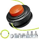 Universal Weed Eater Head, Speed Feed Trimmer Head String Trimmer Head Weed Wacker Head Replacement for Echo, Ego, Dewalt, Stihl, Husqvarna Trimmer Weed Eater, with 14FT/0.095 Trimmer Line