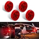 Universal Wireless Car Door Open Light, Doors Warning 5 Led Lights Indicator for All Cars (4 PCS)