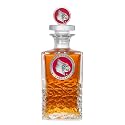 University fo Louisville Heritage Decanter with 3D Stopper | 25 OZ Liquor Pourer | Expertly Crafted Pewter Glass