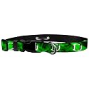 University of Oregon Green Mist Chrome O Wear Adjustable Collar, 1"/Large