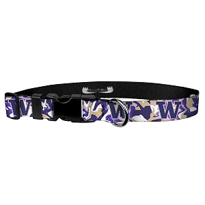 university of washington w swirl wear adjustable collar 3434 medium