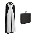 Univivi Dress Garment Bag for Travel with 12" Gusseted, 72 Inch, Black