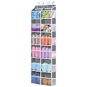 Univivi Hanging Yarn Storage Organizer with Side Pockets, 6 Tiers, Grey