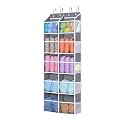 Univivi Hanging Yarn Storage Organizer with Side Pockets, 5 Tiers, Grey
