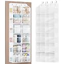 Univivi Over the Door Organizer, 6 Tiers Large Behind Door Storage, White