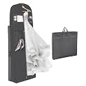 Univivi Portable Bridal Garment Bags for Gowns Long, 72 Inch, Grey