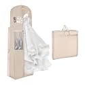 Univivi Portable Wedding Dress Garment Bag for Travel, 72 Inch, Beige