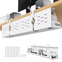 Univivi Under Desk Cable Management Tray, Cable Management, 32 inch, White