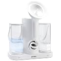 UNIWA Ear Wax Removal, Electric Ear Cleaner with Reusable Replacement Tips, 4 Pressure Settings, Safe and Effective Ear Rinsing Kit for Adults, Ear Irrigation Kit &amp; USB-C Cable, IPX7,