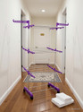 Unizone Plastic Steel Floor Cloth Dryer Stand