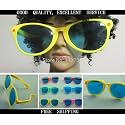 Unknown Big Party Funny Round Clown Novelty Multicolour Plastic Party Glasses Set of 6