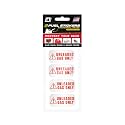 Unleaded Sticker by Fuel Stickers - Weather Proof, Extreme Stick, Commercial Grade Labels for Cans and Outdoor Power Equipment - USA Made (2x1 inch), 4 Labels