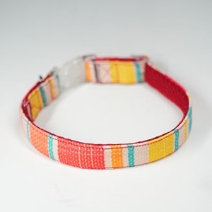 unleash dog collar for small medium large dogs super light weight collars with adjustable length and led snap buckles small multi color- red design