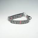 UNLEASH Dog Collar for Small, Medium, Large Dogs, Super Light Weight Collars with Adjustable Length and LED snap Buckles (Small, Grey - Black Design)