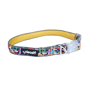 unleash super light weight dog belt - adjustable dog collar with led snap buckles ideal dogss belt for large dogs ensuring visibility and comfort abstract medium
