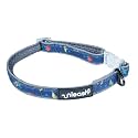 Unleash Super Light Weight Dog Belt - Adjustable Dog Collar with LED Snap Buckles, Ideal Dogs Belt for Large Dogs, Ensuring Visibility and Comfort (Space-Blue, Large)