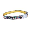 Unleash Super Light Weight Dog Belt - Adjustable Dog Collar with LED Snap Buckles, Ideal Dogss Belt for Large Dogs, Ensuring Visibility and Comfort (Abstract, Small)