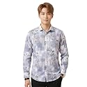 UNM Men39s Printed Slim Fit Casual Shirt.