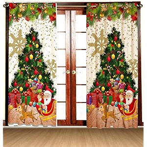 curtain drapes for window 5ft 2 piece  solid tree punch panels for home and office decor  polyester eyelet curtains for living room kitchen hall 4 x 5 feet blue