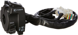 uno minda handle bar switch left side with self start for honda cb shine sw-0685ar handle bar black