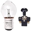 Uno Minda Sw-0211 Push Pull Switch for Universal-Mf-1035/Hcv for Tafe Mf-1035 &amp; Uno Minda HDL-1005 12B BO 80/80W Head Light Bulb