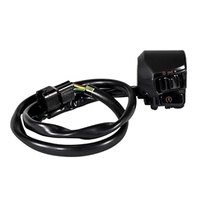 uno minda sw-0660ae handle bar switch- right side - self start - 5 pin black male coupler 2 short wires for-hero-karizma zmr 2009