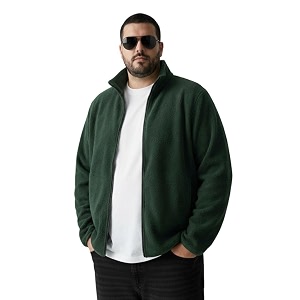 UNSTD Men Plus Size Fleece Jacket for