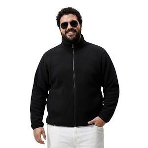 UNSTD Men Plus Size Fleece Jacket for