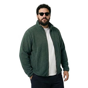 UNSTD Men Plus Size Fleece Jacket for