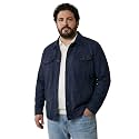 UNSTD Men Plus Size Suede Jacket for