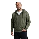 UNSTD Plus Size Men Solid Zipper Hoodie