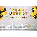 Untumble Construction theme birthday party decoration supplies for boys birthday JCB and Construction element party kit (Multicolor Pack of 42)