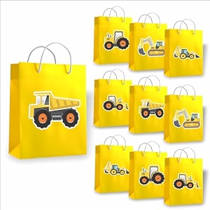 untumble construction theme return gift bags pack of 10