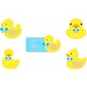 Untumble Duck Theme Birthday Decoration Poseters Kit | Duck Theme Birthday Party Decoration With Yellow Dick Posters | Donald Duck Birthday Decoration| Pack of 5