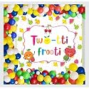 Untumble Fruit Theme Birthday Decoration kit in Multi Color with Two-tti,Frooti Backdrop 3ftX3ft,Arch Strip, Balloons (Pack of 62)