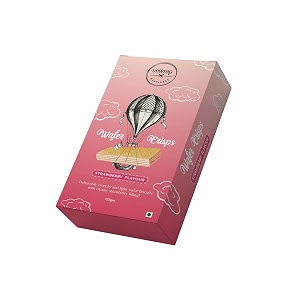 unwrap happiness strawberry flavour wafer  wafer biscuit  energy booster  zero cholesterol amp trans fat  made out of whey powder  any time snack  wafers 125 grams
